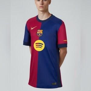 Nike FC Barcelona Gavi #6 Home Jersey 2024 soccer Dri-Fit Men’s Small NWT